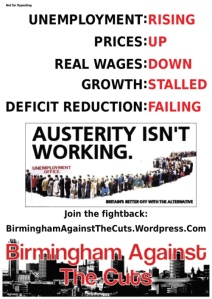 austerity isnt working poster as image