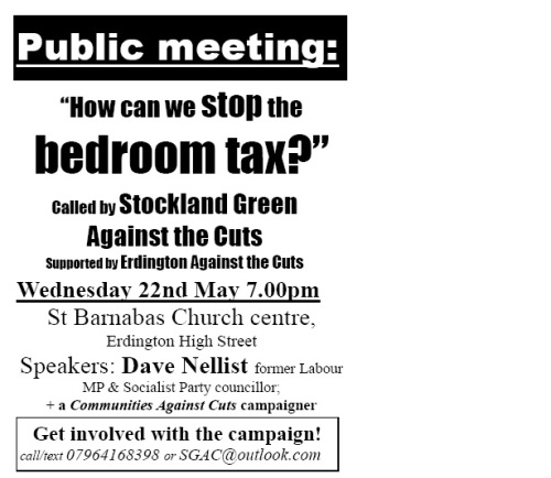 Flyer for Stockland Green meeting